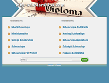 Tablet Screenshot of mba-scholarships.com